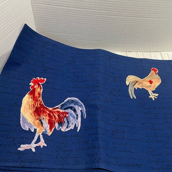 Williams Sonoma Other - Williams Sonoma rooster blue placemats lot of 4